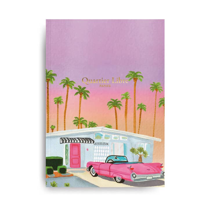 Small Palm Springs Notebook Free District for wholesale by Quartier Libre Papier