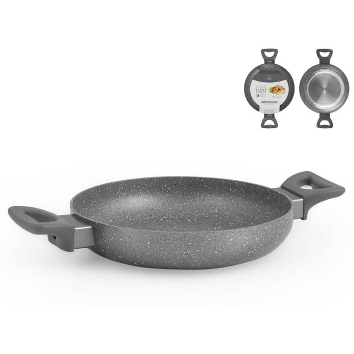 Stekpanna 2 Handtag Stengrå Non-stick Induktion 28 cm för wholesale av H&H