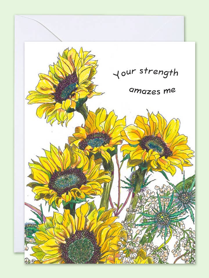 Card - Empathy - Your strength amazes me for wholesale by Vivid Cottage