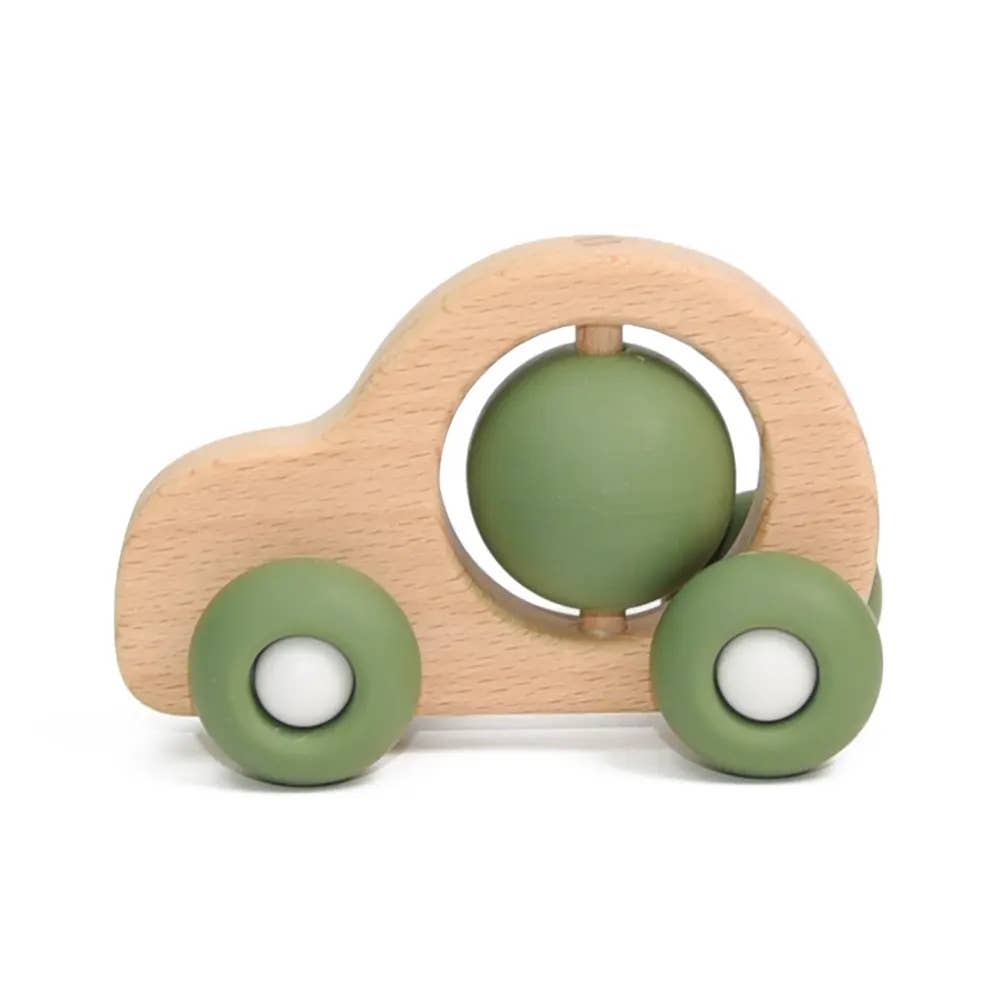 PETIKIDS - Wholesale Wood Toy - Kids - Small wooden car with silicone wheels2