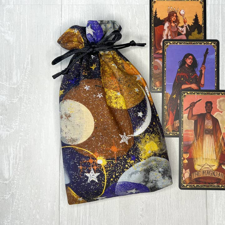 Galactic Tarot Card Bag for wholesale by Threads of Tarot
