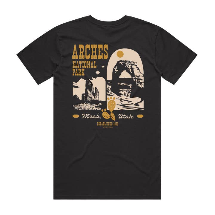 Arches National Park Tee for wholesale by Wyld & Roam