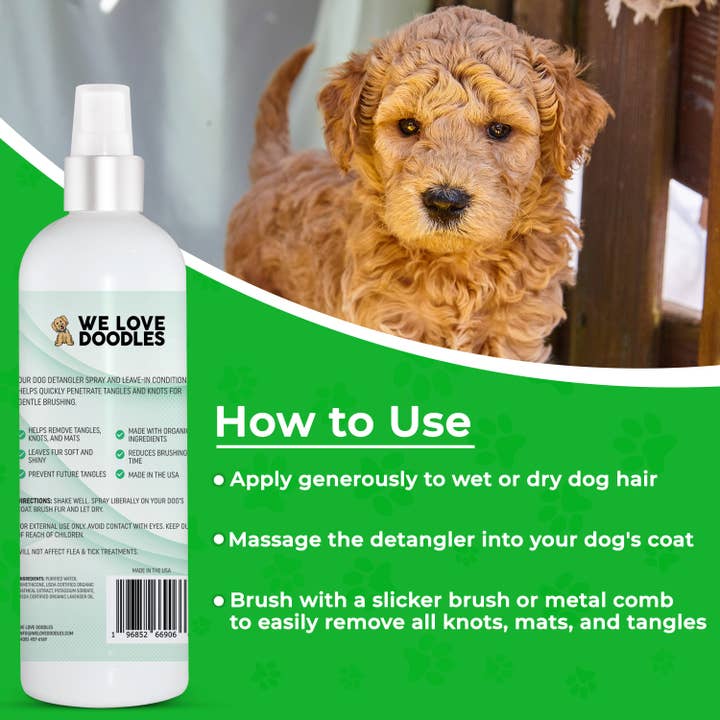 We Love Doodles - Wholesale Pet Coat Conditioner - Dog - Dog Detangler Spray (Lavender)