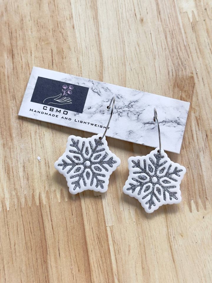 Colgantes de copo de nieve para venta al por mayor de ClaybyMO