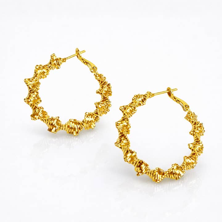 Solar Creoles for wholesale by Poudre Bijoux