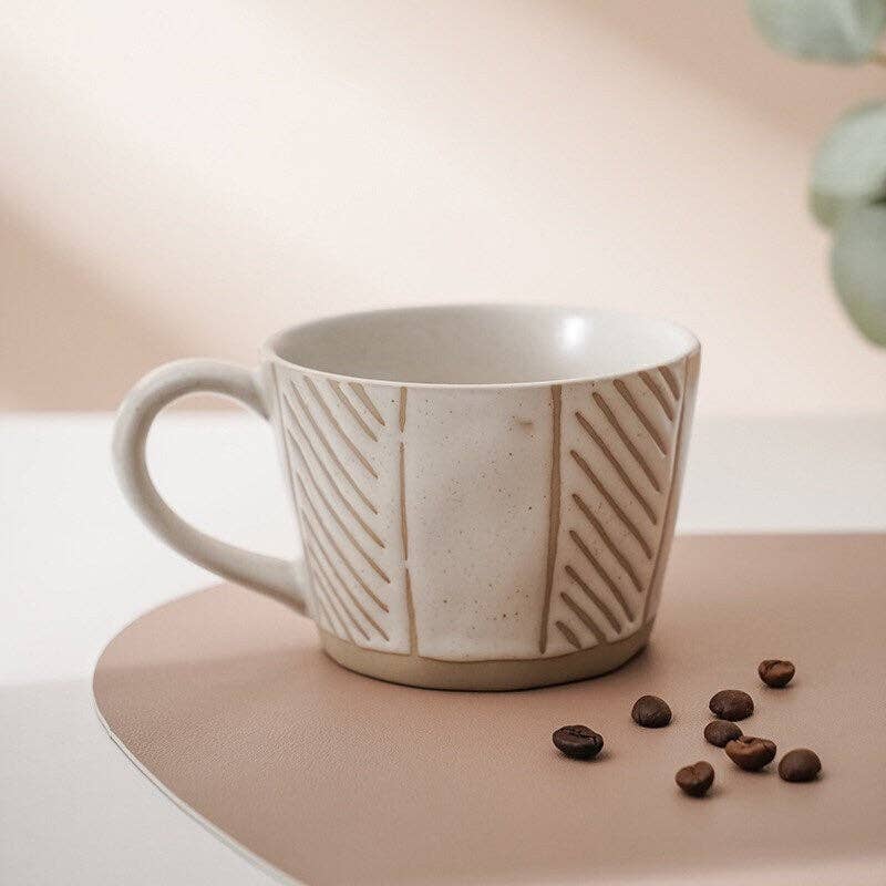 Gohobi （We cover U.S. import duties） – wholesale Coffee/tea cup – Gohobi Hand-painted Geometry Stoneware Mug2