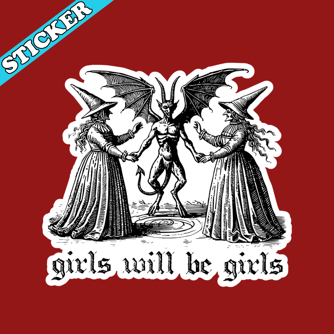 Pretty Toxic Stickers - Wholesale Sticker - Girls Will Be Girls Sticker, Feminist Witch Stickers1