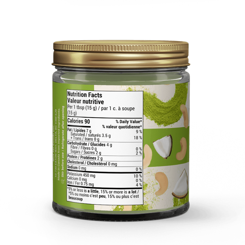 NutJar – wholesale Nut butter – Matcha Spread 240g2