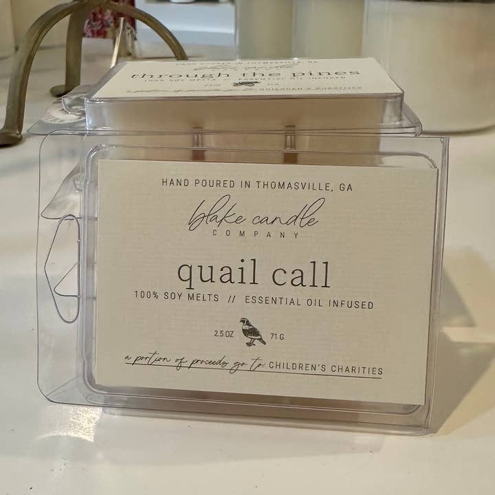Quail Call Wax Melt voor wholesale door Blake Candle Company
