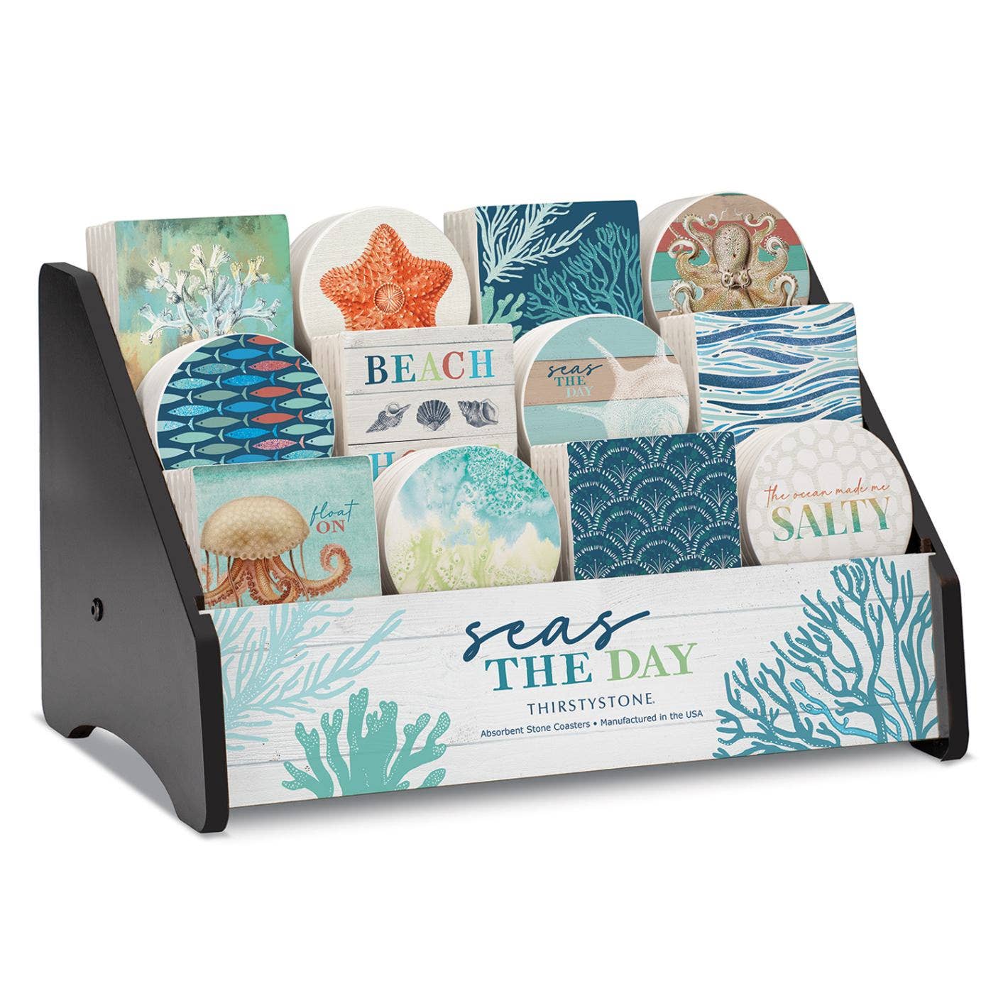 CounterArt/Highland Home/Thirstystone – Expositor de loja por atacado – Expositor Marítimo O Dia Pré-Embalado0