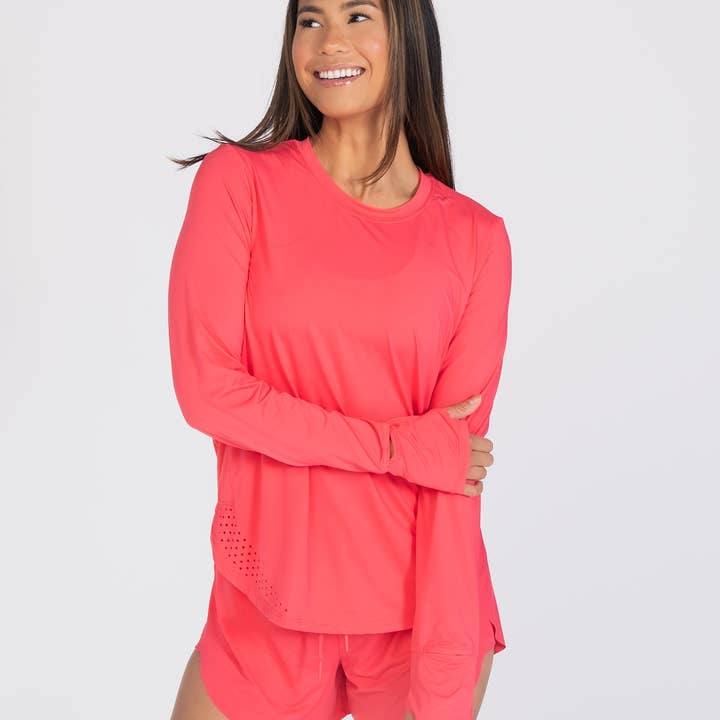 *PRÉCOMMANDE* Sunny Days UPF à manches longues - Bloom Pink pour la vente par Senita Athletics