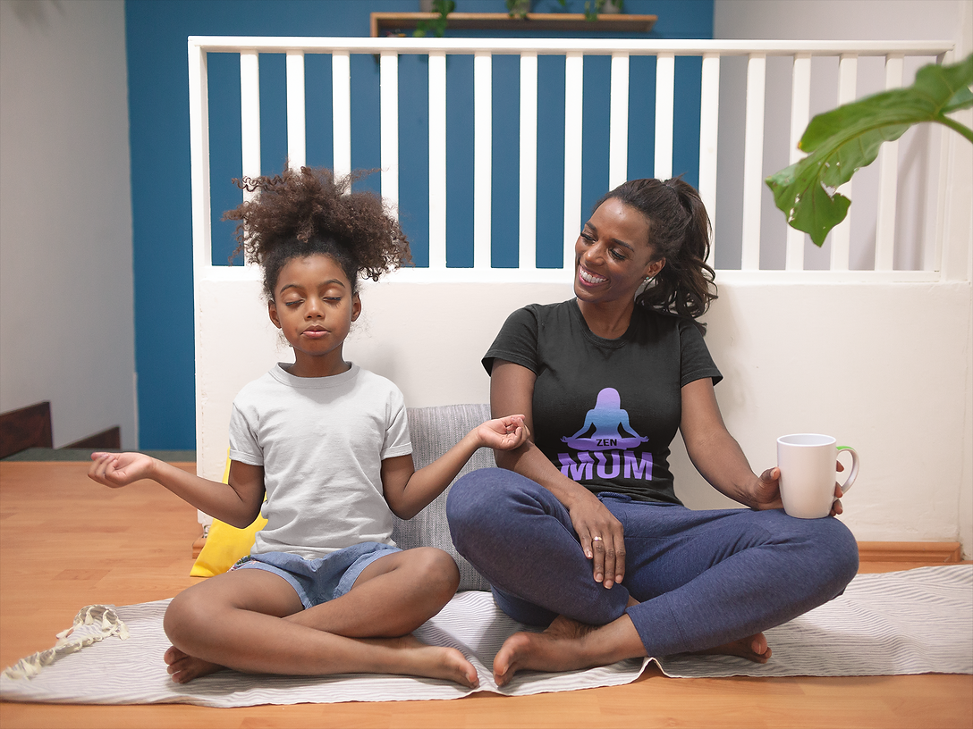 Yoga Tree Shirts – wholesale Screen printed t-shirt – Women′s – Zen Mum graphic yoga lover T-shirt5