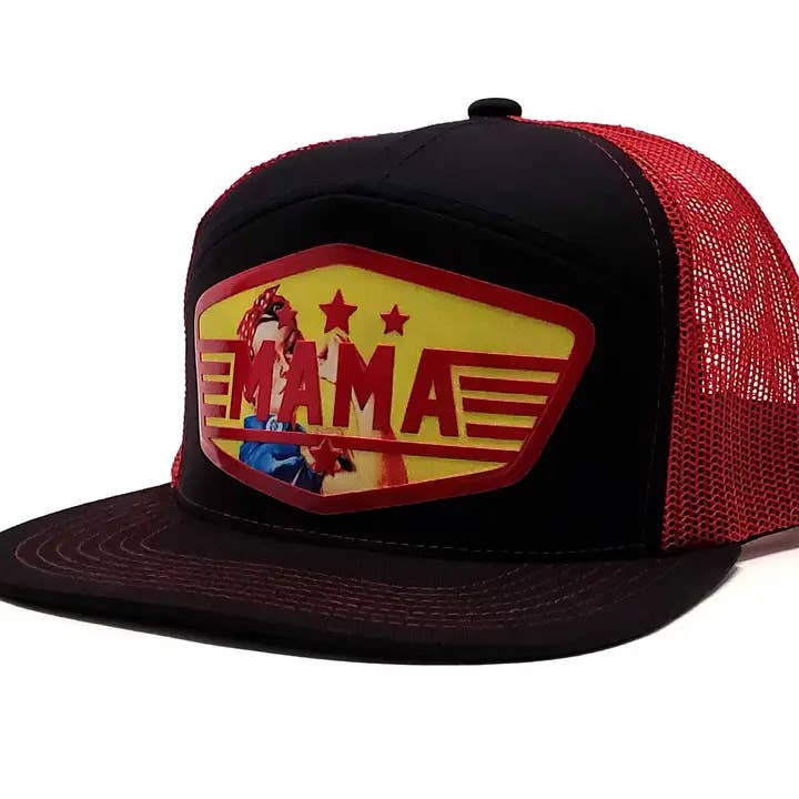 Casquette de camionneur Snapback « Mama » et casquette de baseball réinventée pour la vente par Peace and Dozen Inc