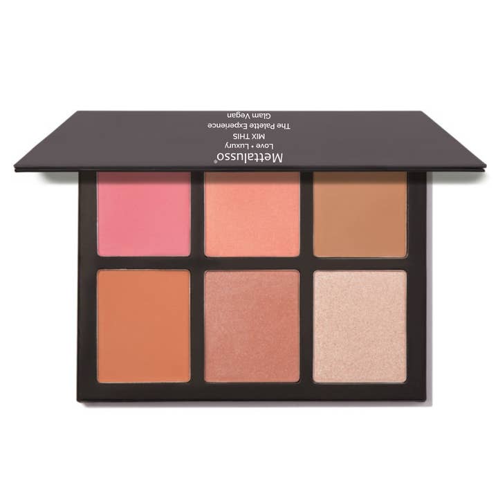 Paleta de polvo prensado vegano Mettalusso para venta al por mayor de Mettalusso Inc