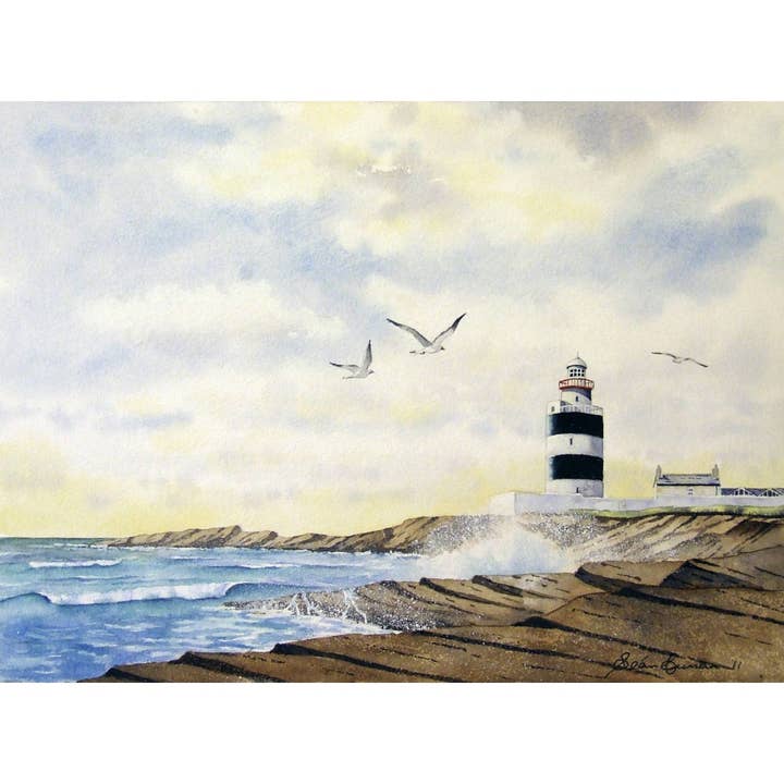The Hook Lighthouse, Wexford - Kunstdruk voor wholesale door Sean Curran