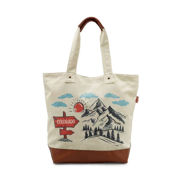 Saco de Lona das Montanhas do Colorado – Mala de Ombro para Aventura ao Ar Livre por atacado de Northern Icons Creations INC