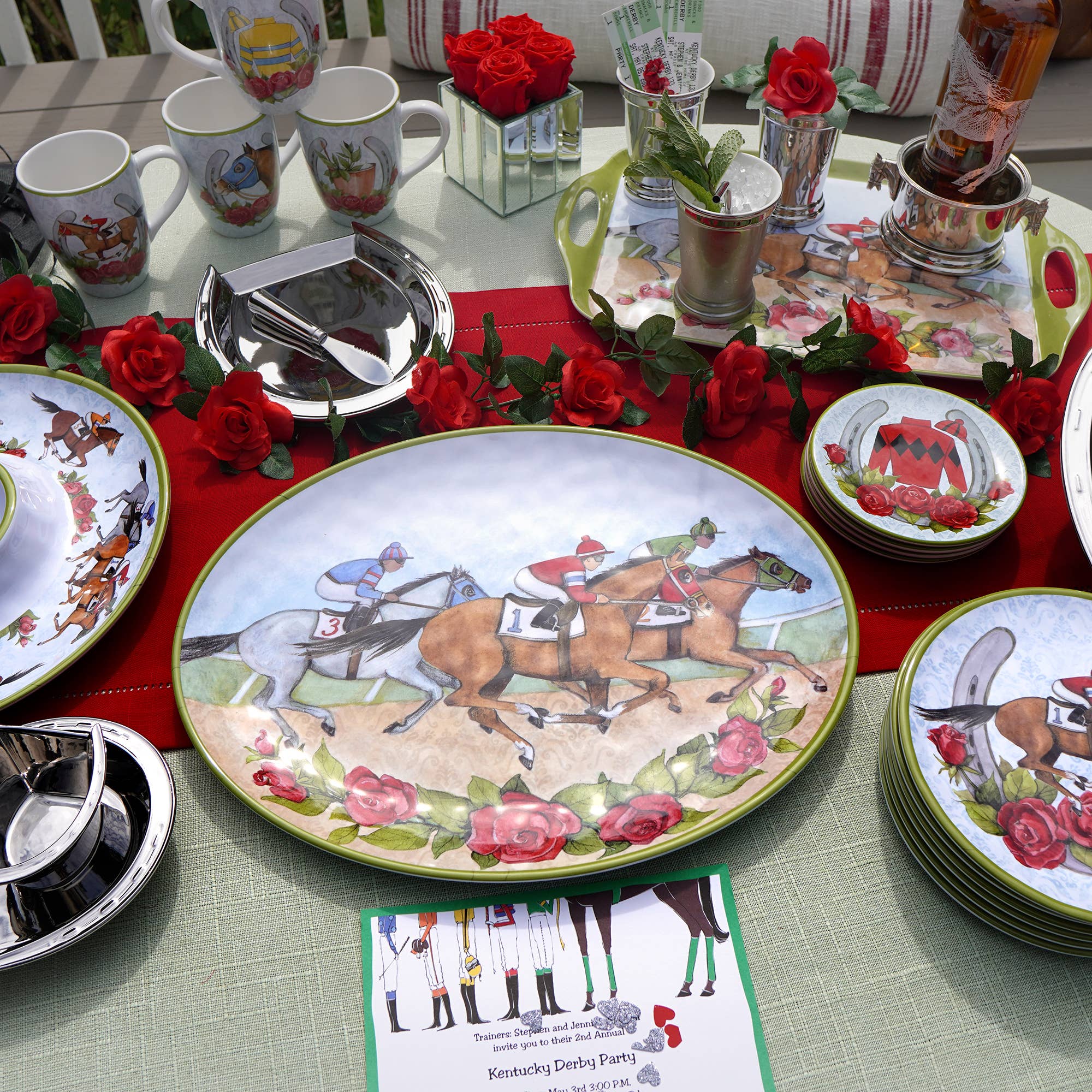 Certified International – Prato por atacado – Dia nas Corridas Canapé Placas 6 4 ativos.3