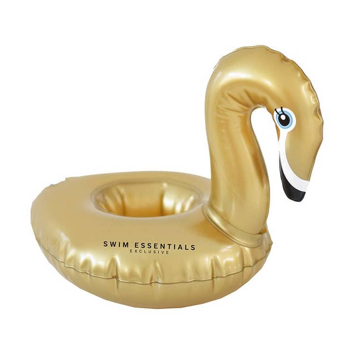 Swim Essentials | Gouden Opblaasbare Bekerhouder Zwaan for wholesale by Swim Essentials