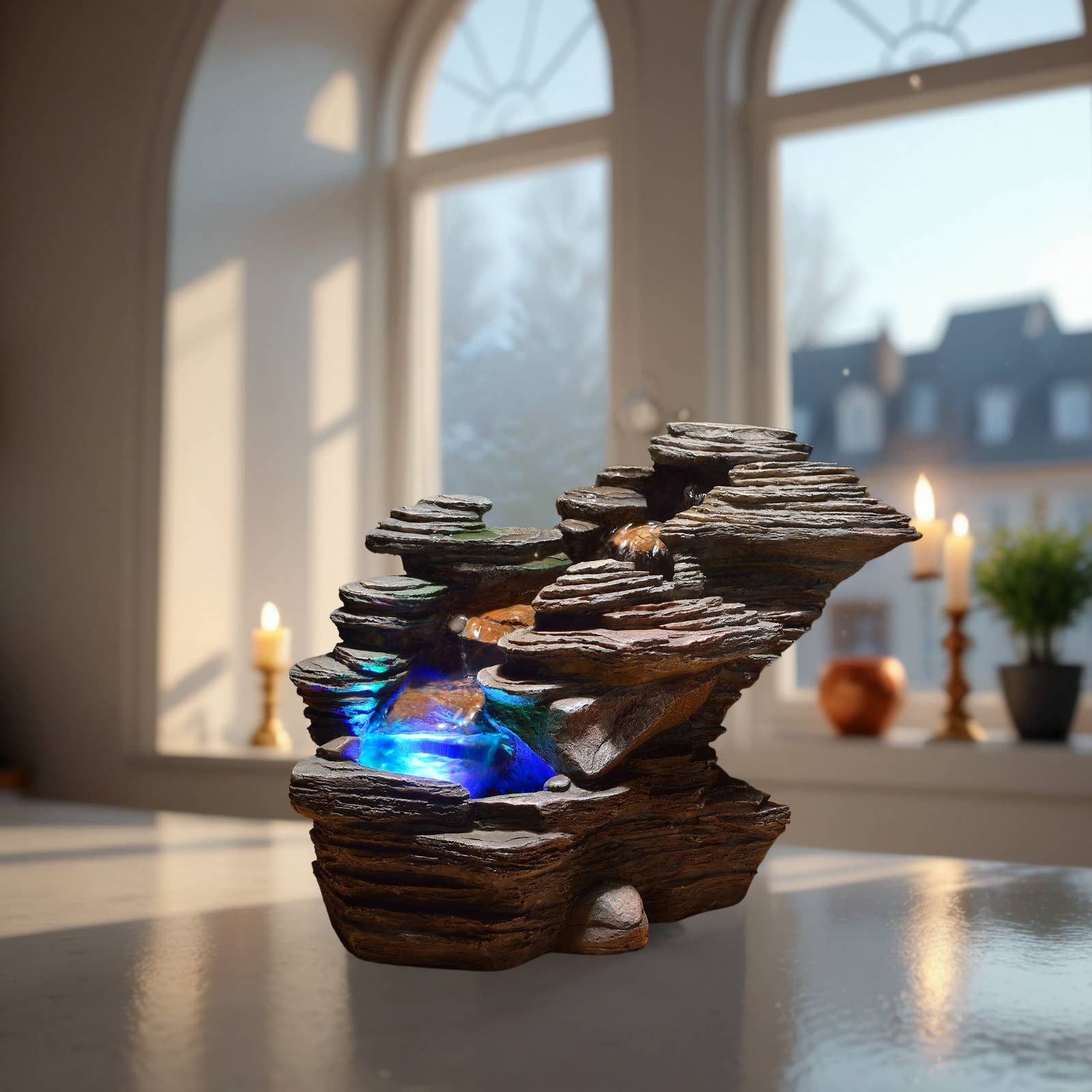 Zen'Arôme - Wholesale Ornament - River Style Natural Rock Effect Decorative Fountain4