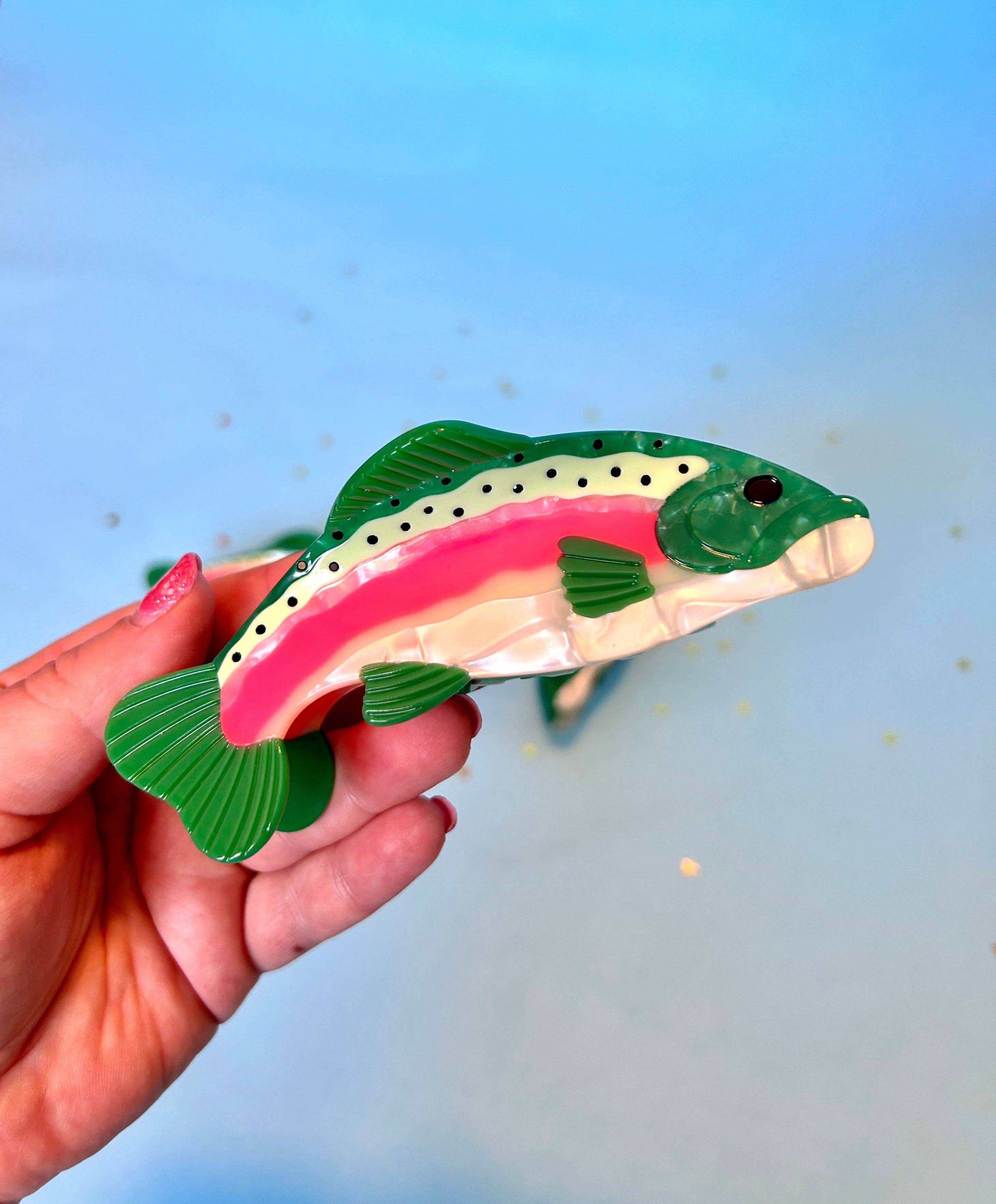 The Peach Fuzz - Wholesale Hair Accessories Set - Women's - Rainbow Trout Hair Claw11