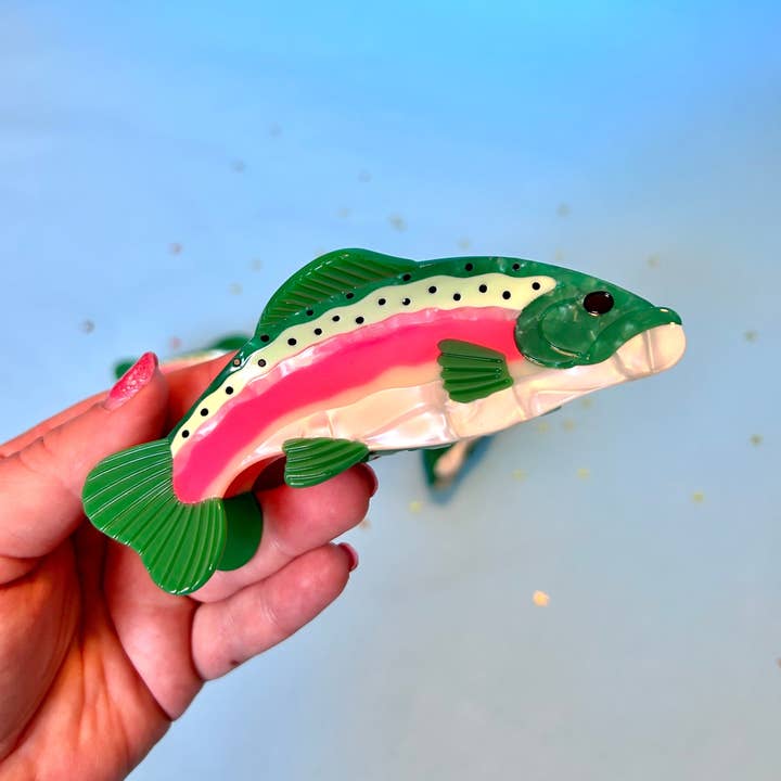 The Peach Fuzz - Wholesale Hair Accessories Set - Women's - Rainbow Trout Hair Claw11