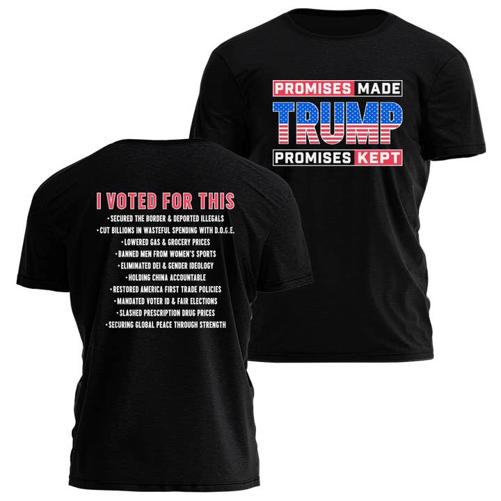 Promises Made Promises Kept - Patriotic Tee - 3817 for wholesale by I Love My Freedom