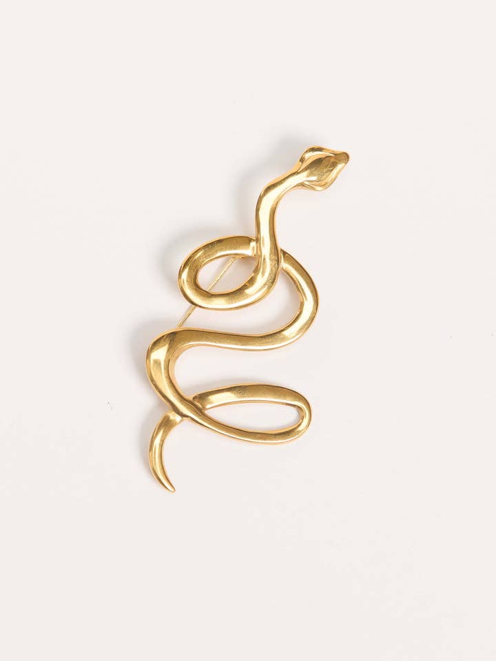 Solace Serpent Brooch for wholesale by Obus