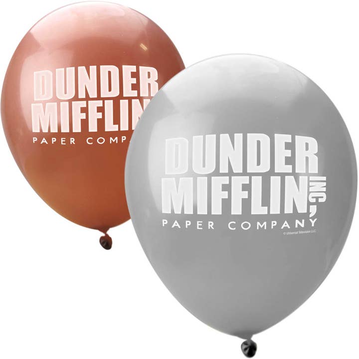 The Office – Dunder Mifflin Latex Balloons (12 count) for wholesale by Prime Party