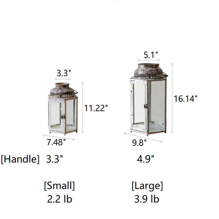 Rustic Reach - Wholesale Candle Holder - Glass Metal Lantern Candle Holder9
