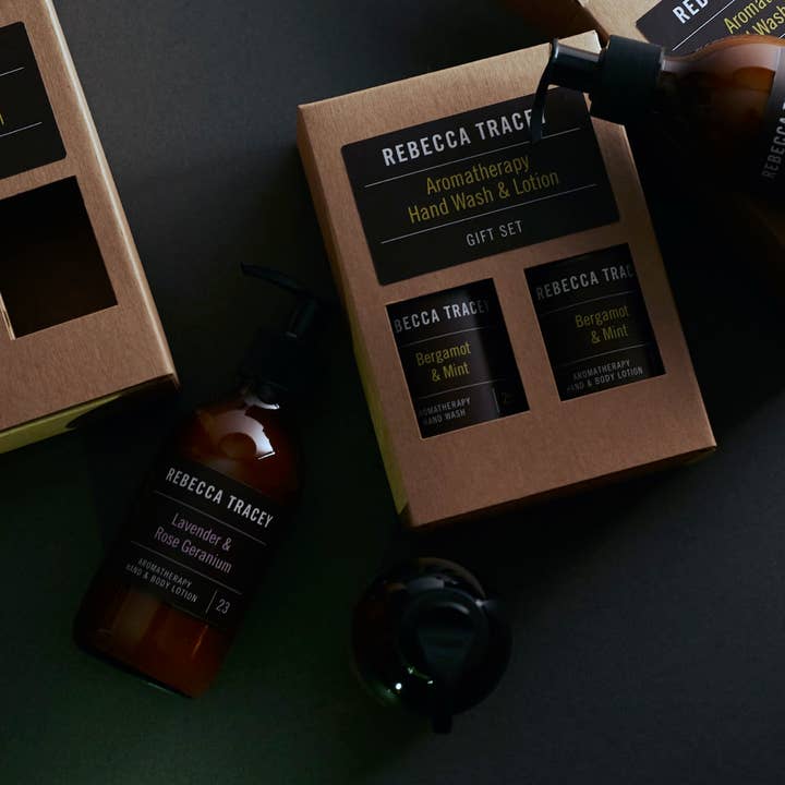 Bergamot & Mint Hand & Body Lotion for wholesale by Rebecca Tracey