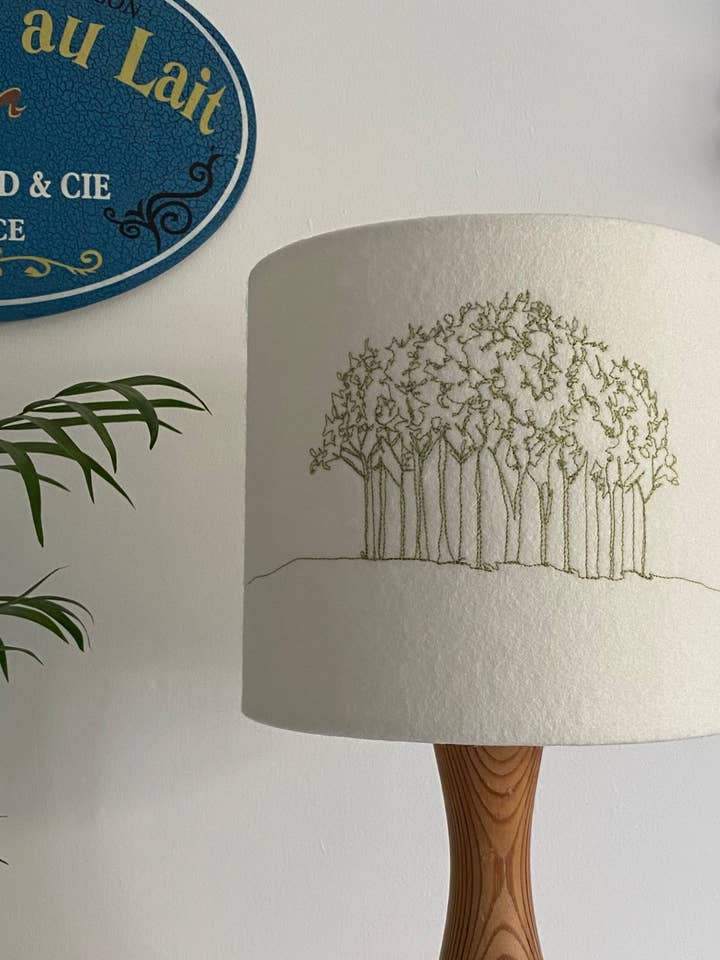 Nearly There Trees Lampshade for wholesale by melody ryder designs