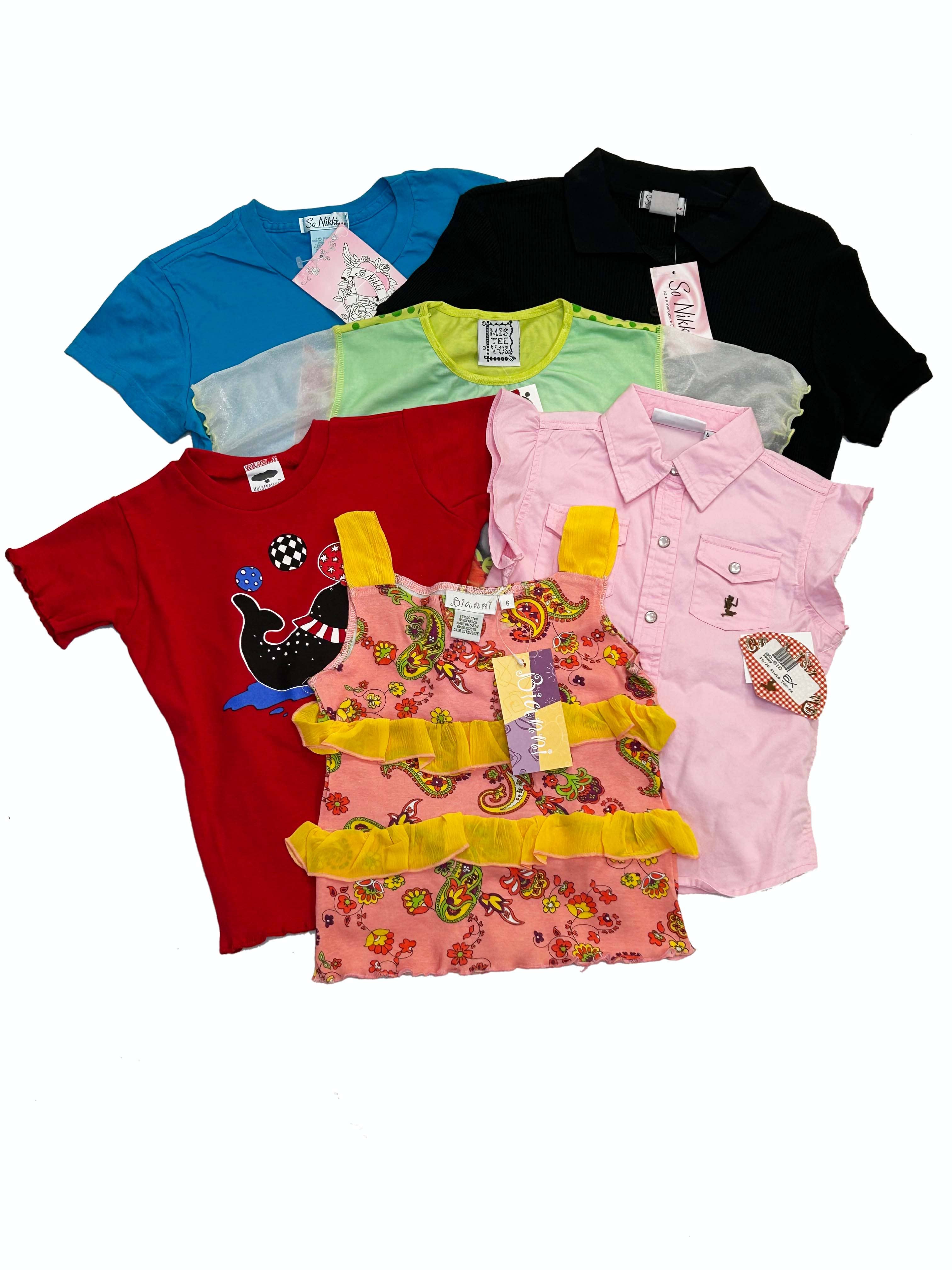Eastern Off Price - Wholesale T-Shirt - Kids - Girls size 4 thru 16 Spring Tops MYSTERY BOX 999906-404B1