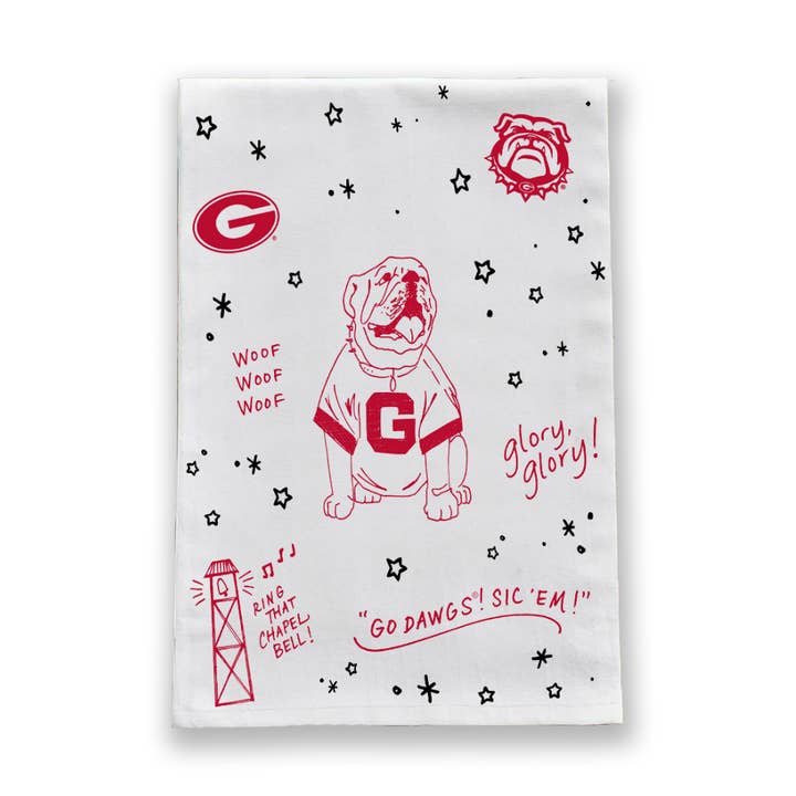 Georgia Confetti Tea Towel for wholesale by Valiant Gifts Inc