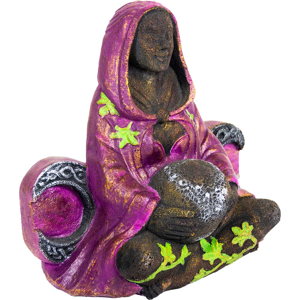 Kheops International - Wholesale Sculpture - Volcanic Stone Statue - Triple Moon Goddess1