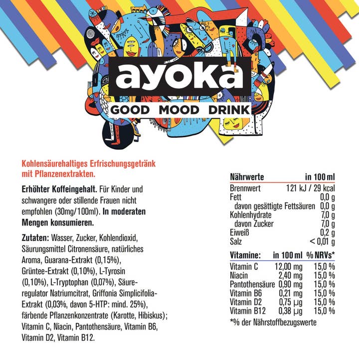 ayoka - Wholesale Sports/Energy Drink - ayoka Good Mood Drink (24 x 250 ml)2