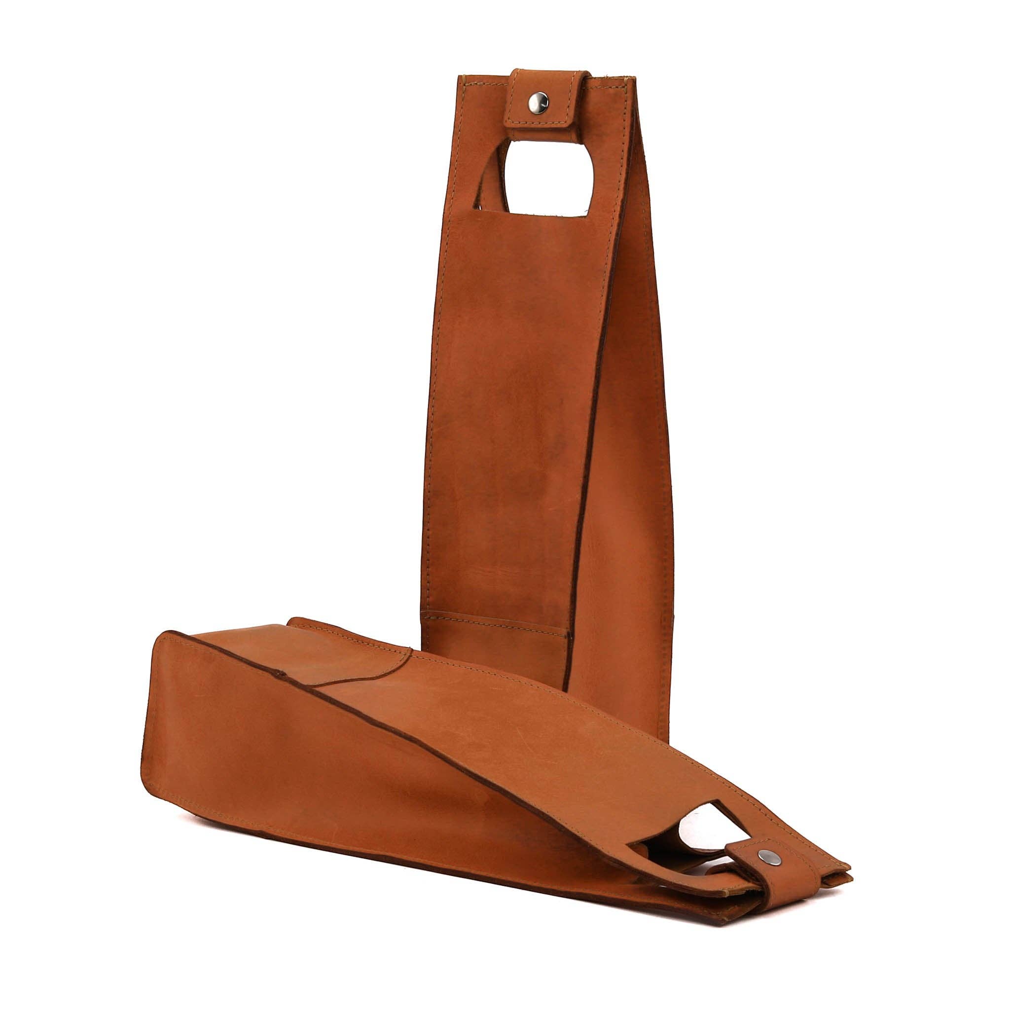 Lifetime Leather Co - Wholesale Wine Tote - Handmade American Full Grain Leather Wine Tote8
