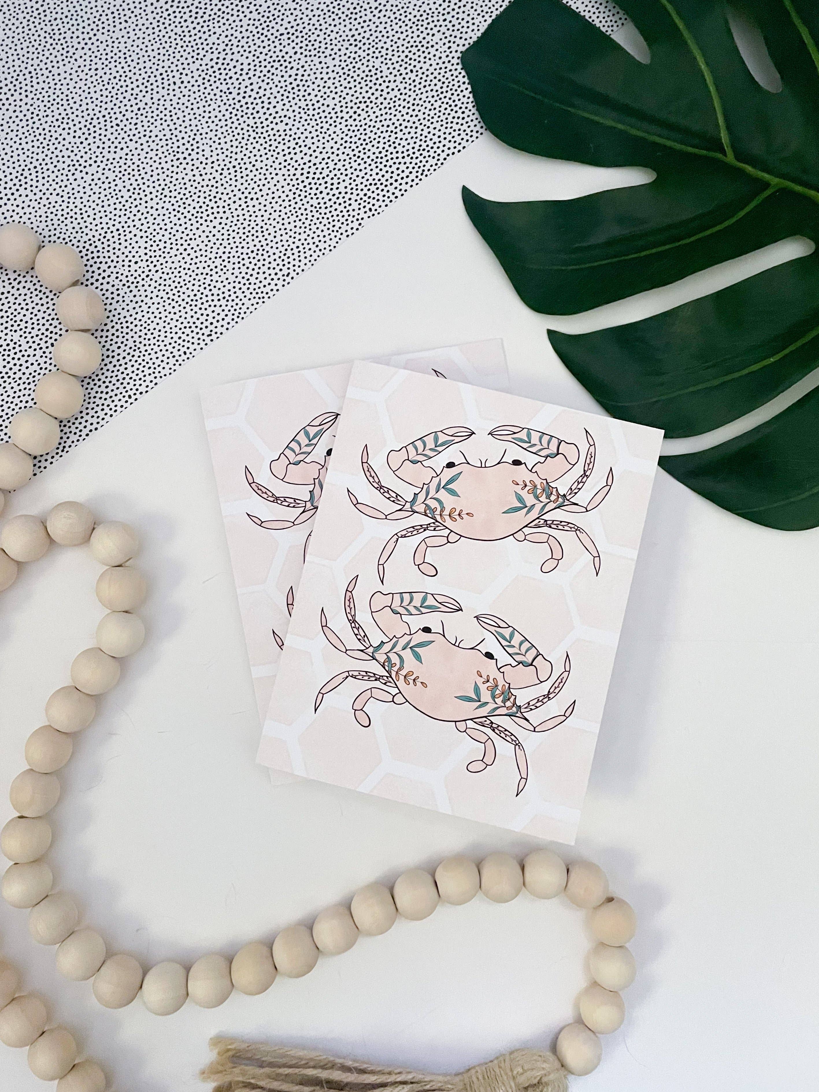 Jami Creates - Wholesale Everyday Greeting Card - Floral Crab Maryland Greeting Card3