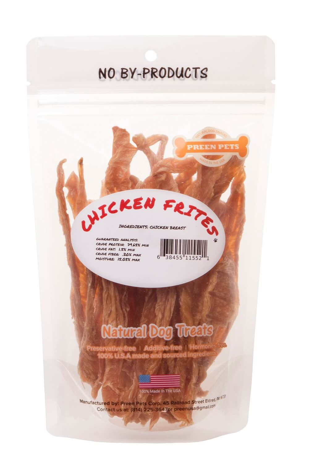 Preen Pets - Wholesale Pet Treats - Dog - Chicken Frites Dog Treats - 100% USA Chicken Breast3