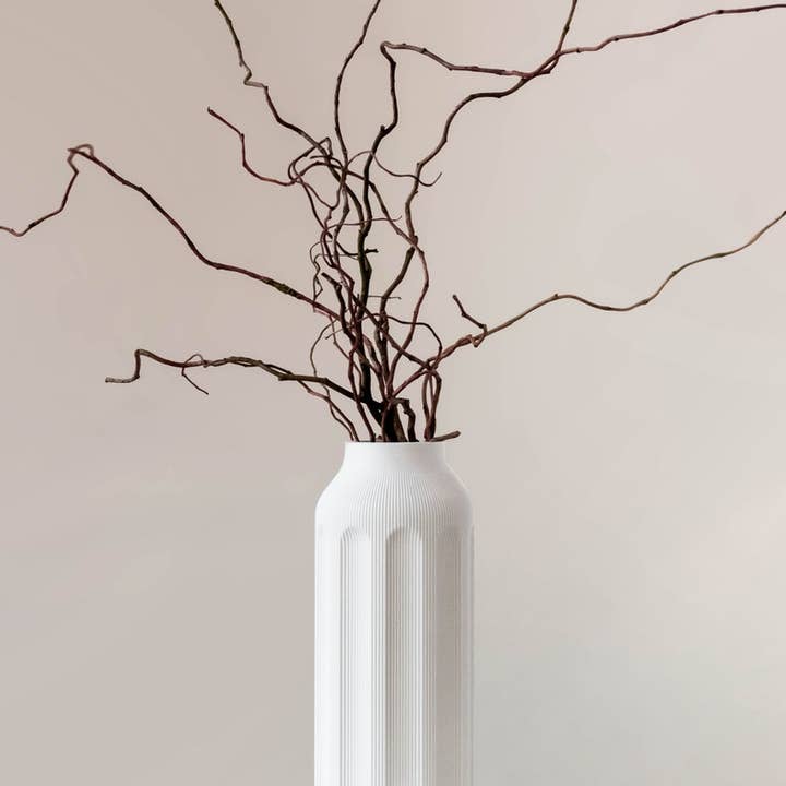 Grof Amsterdam - Wholesale Vase - Lunga Big - 3D printed vase for dried flowers5