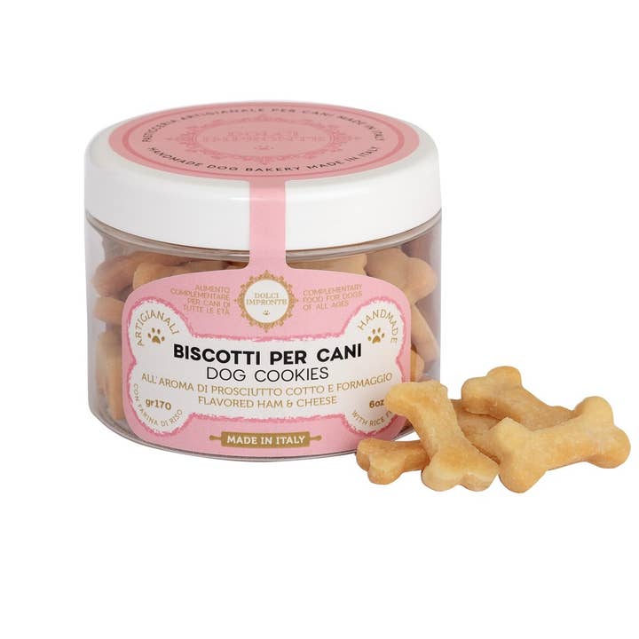 Dolci Impronte - Cookies Skinke og Ost 170g for engroshandel hos Fifty Srl - Dolci Impronte The Italian Pet Pastry