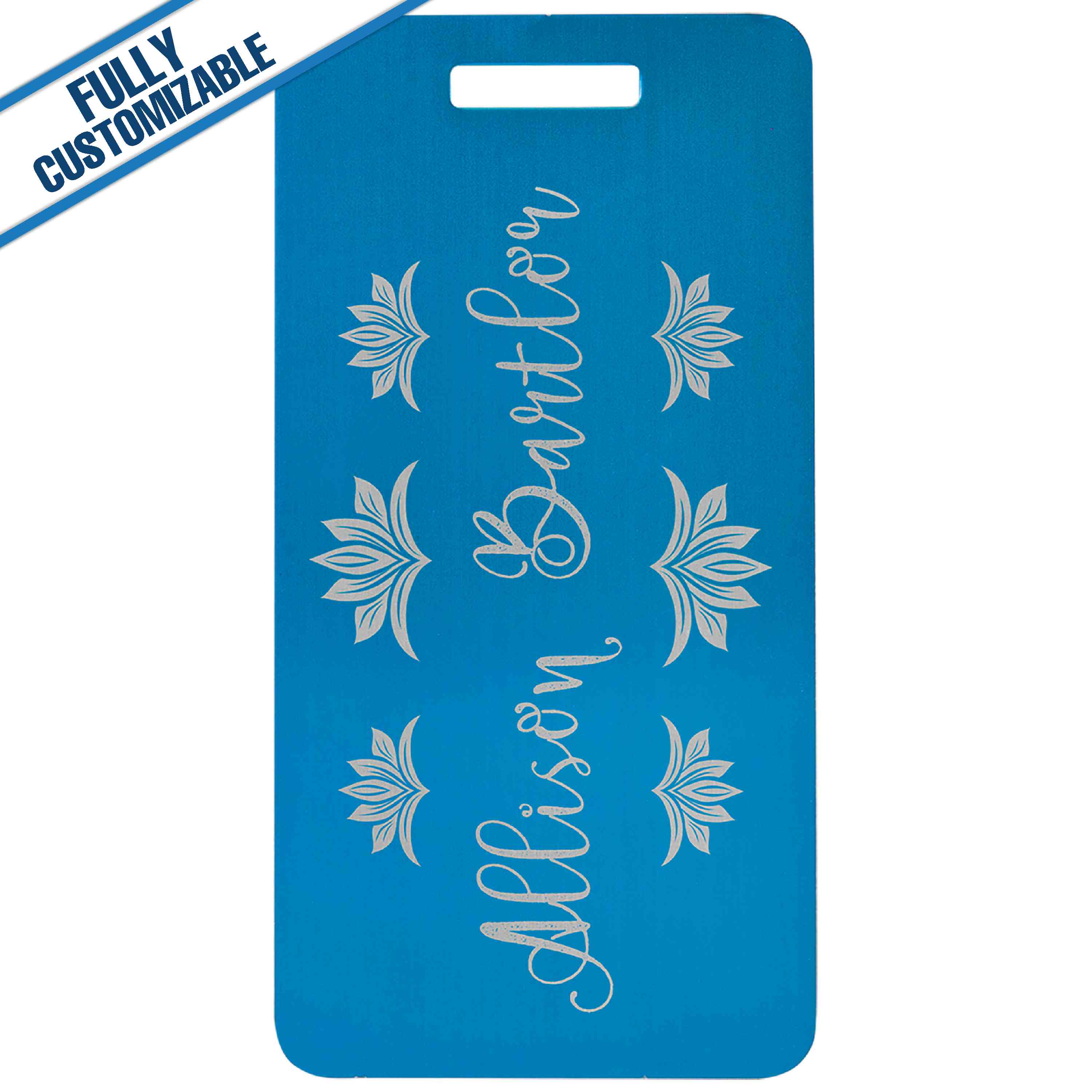 GiftWorksPlus - Wholesale Luggage Tag - 2x3.875 Engraved Aluminum Luggage Tag - Fully Customizable2