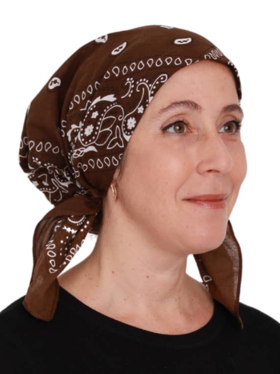 Pre-tied Headscarves Bandana Prints - Short Ties for wholesale by Cherie Accessories