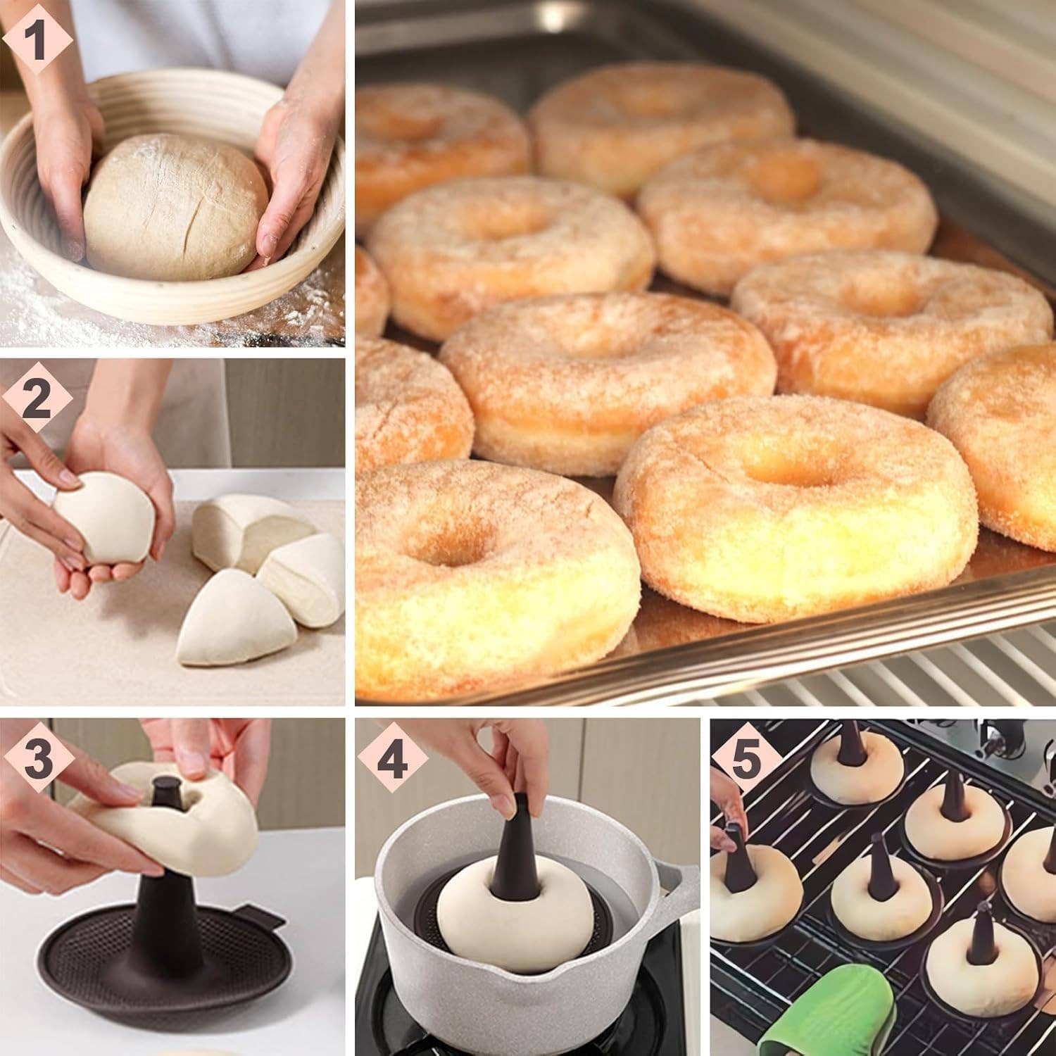 VIGOR - Wholesale Chocolate/Candy Mold - Silicone Baking Mold Set Cake Mousse Pudding Donut Molding3