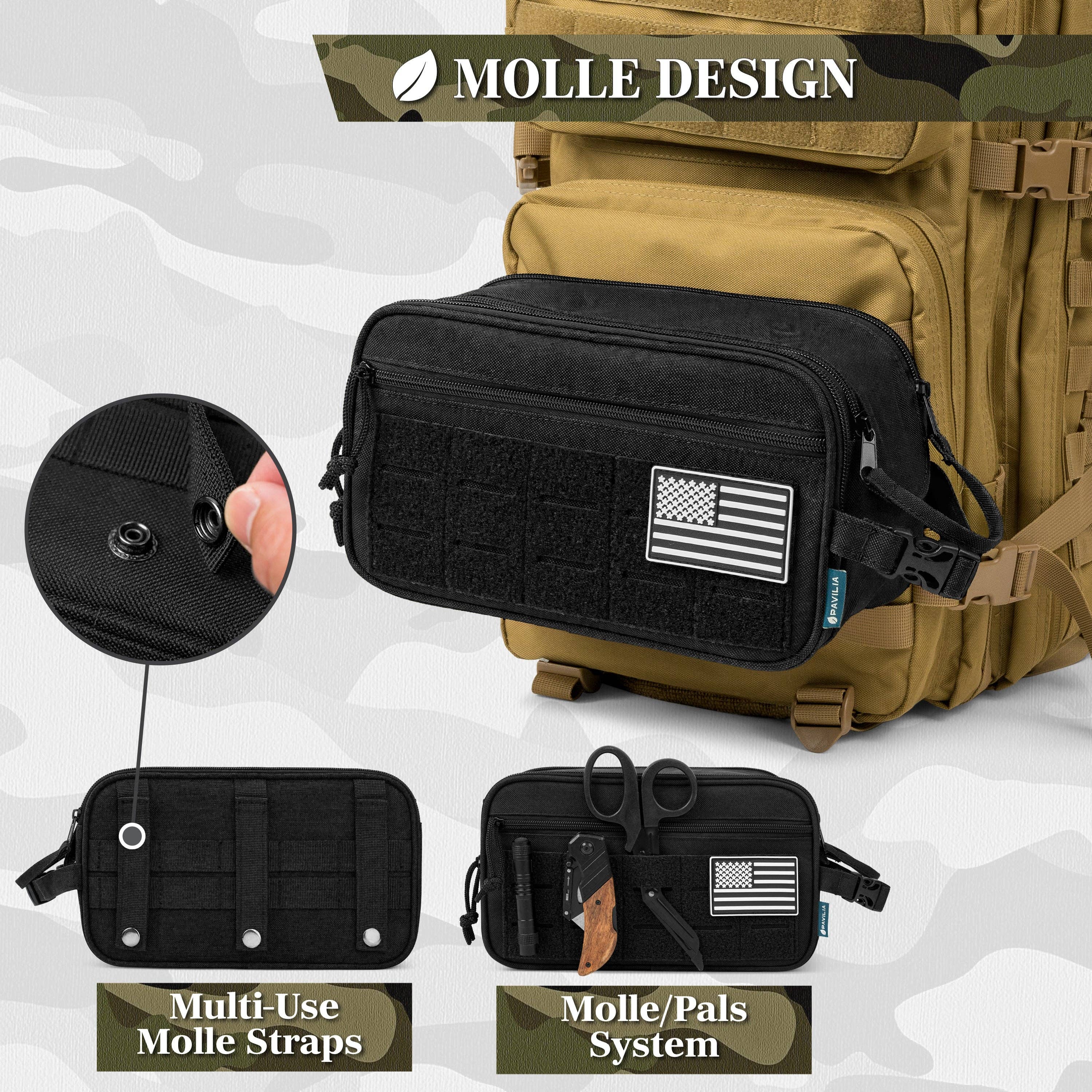 Pavilia - Venta al por mayor Neceser - Hombre - Bolsa de Aseo Táctica Militar13