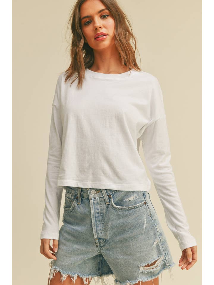 Honestee - Wholesale T-Shirt (Graphic) - Women's - Blank Long Sleeve T-Shirt