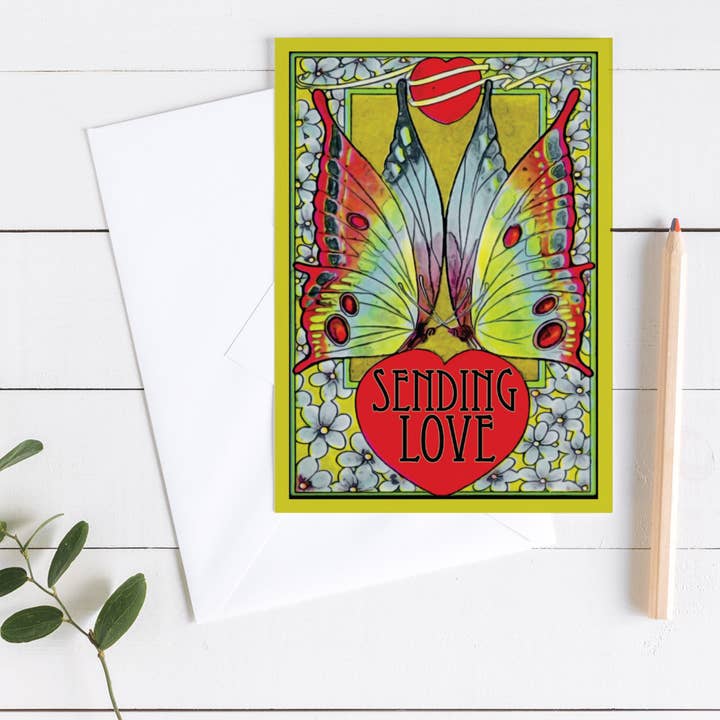 Tarjeta del día de la madre (mariposa vintage) para venta al por mayor de Wright Card Company