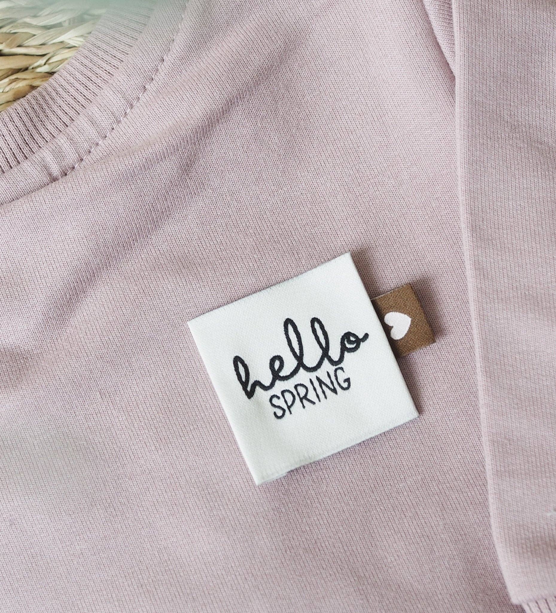 Paul und Clara - Venta al por mayor Material para manualidades - Mini etiqueta plegable *Corazones Marrón/Rosa* - Set de 32