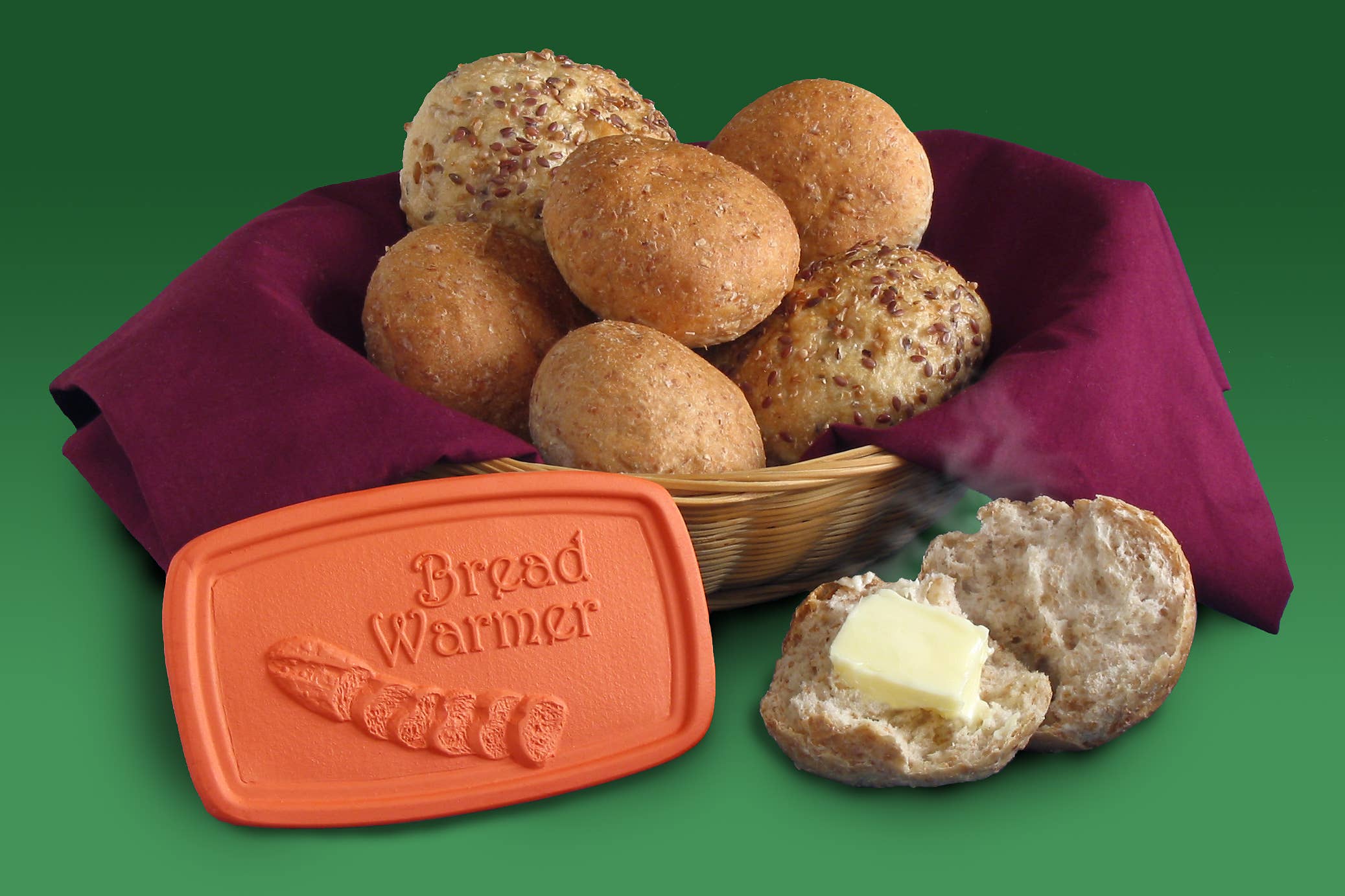 JBK Pottery - Wholesale Bread Pan - Bread Warmer - Baguette Design - 3 X 5 Inch Terra Cotta1