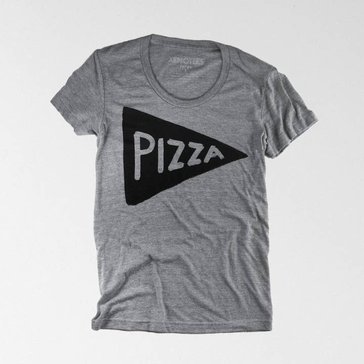 CLOSEOUT Women's Pizza T-shirt - Made in the USA for wholesale by Xenotees