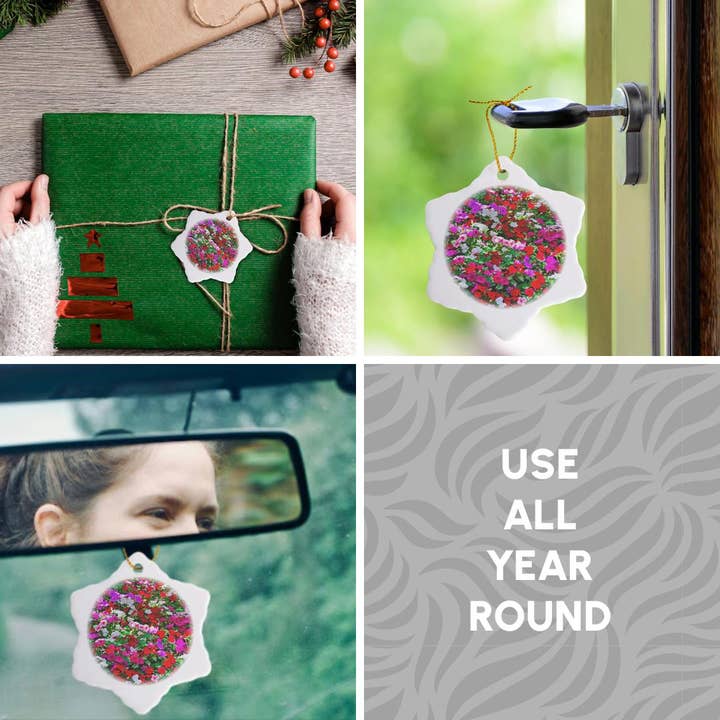 3dRose - Wholesale Ornament - 3dRose, Carpet of colorful petunia flowers, Ornament4